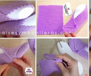 Como hacer un zapato de un cuadrado a crochet ¡FABULOSO!