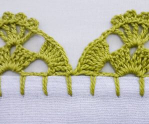 Precioso Borde para mantitas a Crochet Superfacil
