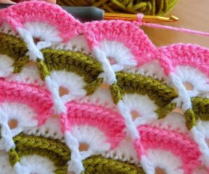 Aprende Tejer Puntada Tunecino a Crochet Muy Facil