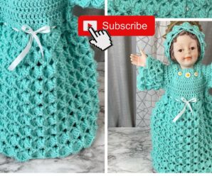 Como Tejer Ropon para niño Jesus a Crochet