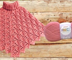 Como Tejer Hermoso Poncho a Crochet Superfacil