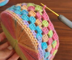 Como Tejer portaobjetos a Crochet con Diferentes COLORES
